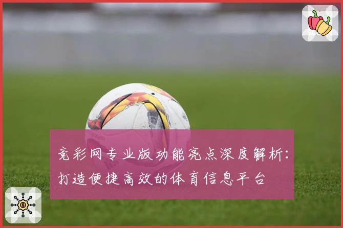 竞彩网专业版功能亮点深度解析：打造便捷高效的体育信息平台